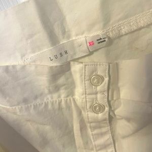 Lush white shirt top xs